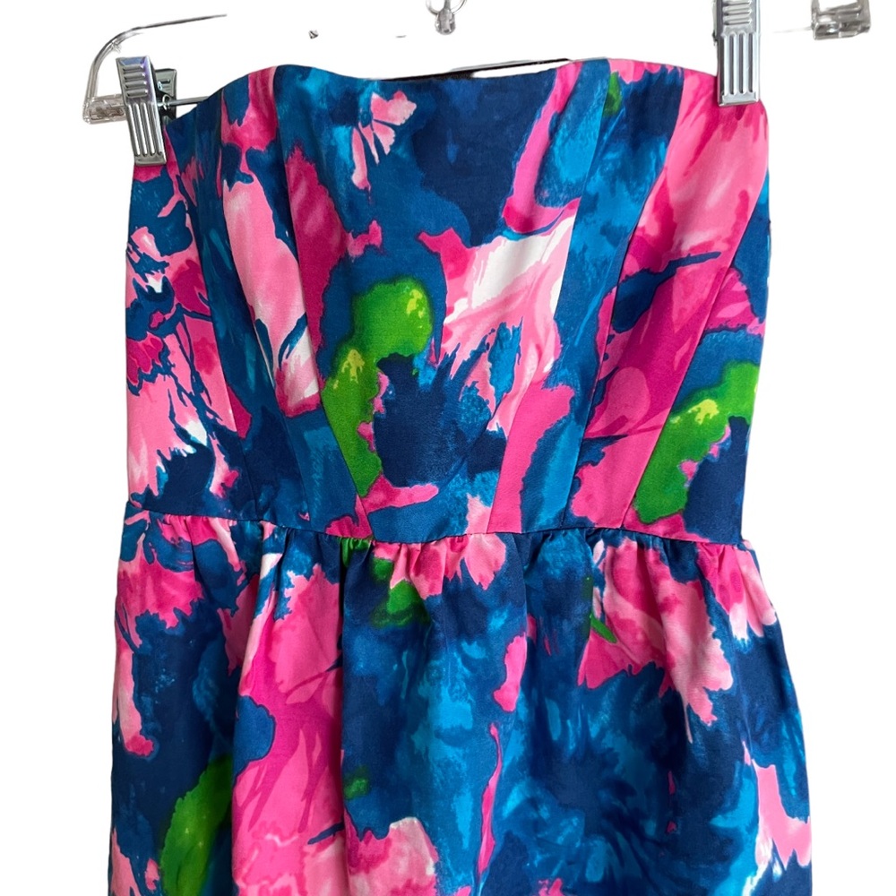 Shoshanna‎ Floral Strapless Dress Size 0 - Picture 4 of 10